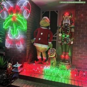 Christmas Light display at 6 Edgecombe Street, Oak Park