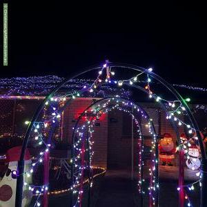 Christmas Light display at  Nugent Street, Bellbird Park