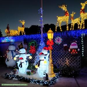 Christmas Light display at 3 Erin Court, Gulfview Heights