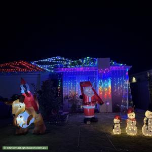 Christmas Light display at 10 Oldfield Chase, Brabham