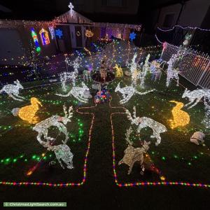 Christmas Light display at 10 Eldridge Road, Greystanes