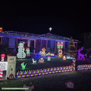 Christmas Light display at 9 Paterson Court, Craigmore