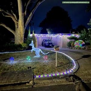 Christmas Light display at 48 Kingswood Drive, Chirnside Park