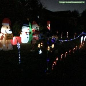 Christmas Light display at 12 Mullans Street, Melton South