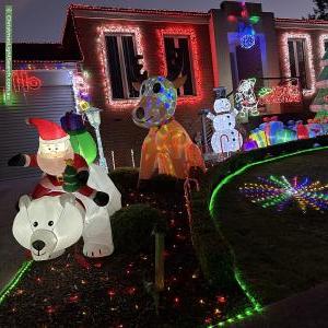 Christmas Light display at 9 Saint James Park Rise, Mooroolbark