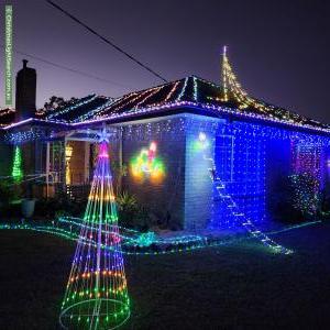 Christmas Light display at 9 Sabato Street, Croydon