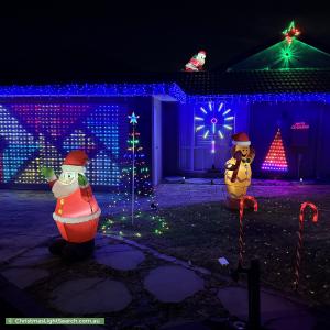 Christmas Light display at 7 Greendale Court, Narre Warren