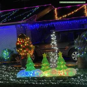 Christmas Light display at 7 Wordel Place, Kurunjang