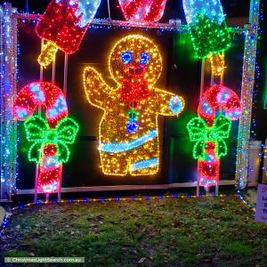Christmas Light display at 13 Ammon Place, Kambah