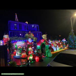 Christmas Light display at 19 Kings Court, Wantirna South