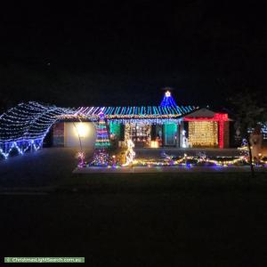 Christmas Light display at 7 Mapiti Place, Acacia Gardens