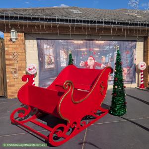 Christmas Light display at 4 Muirfield Close, Cranbourne