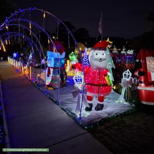 Christmas Light display at 17 Blucher Street, Ferntree Gully