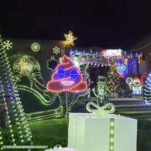 Christmas Light display at 37 Borgnis Street, Davidson