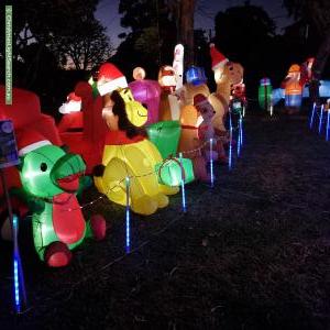 Christmas Light display at 63 Clarendon Street, Cranbourne