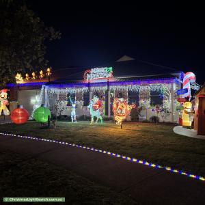 Christmas Light display at 17 Greenleaf Drive, Lara