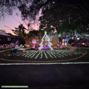 Christmas Light display at 103 Brandon Park Drive, Wheelers Hill
