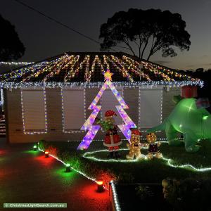 Christmas Light display at 5 Senior Court, Watsonia North