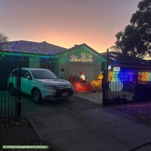 Christmas Light display at 8 Deering Street, Salisbury North