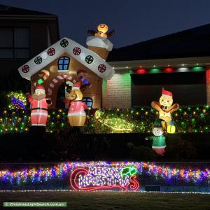 Christmas Light display at  Cascabel Way, Noarlunga Downs