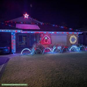 Christmas Light display at 67 Burton Retreat, Stratton