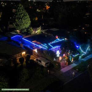 Christmas Light display at 4 Plymouth Street, Glen Waverley