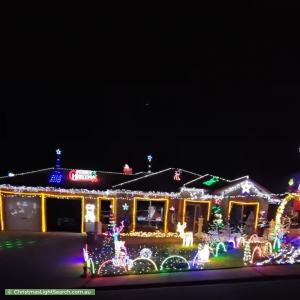 Christmas Light display at 5 Keane Court, Evanston Park