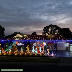 Christmas Light display at 11 Shearer Close, Sydenham