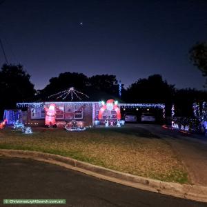Christmas Light display at  Peter Court, Valley View