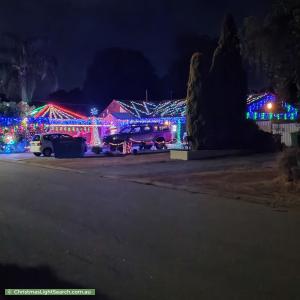 Christmas Light display at 6 Roma Place, Lesmurdie