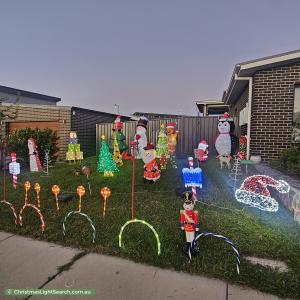 Christmas Light display at  Harold Blair Crescent, Moncrieff