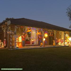 Christmas Light display at 66 Fleetwood Drive, Narre Warren