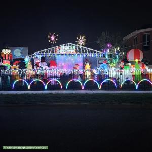 Christmas Light display at 24 Browne Avenue, St Albans