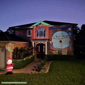 Christmas Light display at 12 Macquarie Avenue, Kellyville