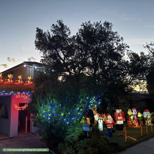 Christmas Light display at 4 Yandell Close, Vermont South