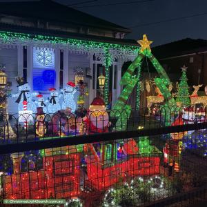 Christmas Light display at 36 Loch Street, Coburg