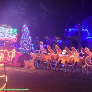 Christmas Light display at 2 Stableford Chase, Melton West