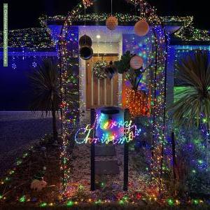 Christmas Light display at 53 Pallara Avenue, Pallara