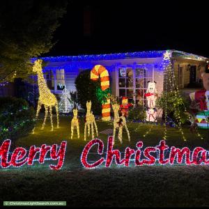 Christmas Light display at 135 Lincoln Road, Croydon
