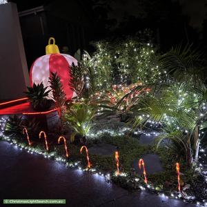 Christmas Light display at 83A Park Road, Cheltenham