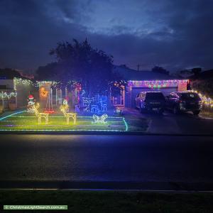 Christmas Light display at 41 Elisa Place, Hastings