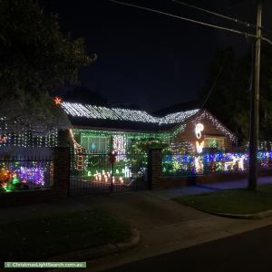 Christmas Light display at  Baird Street, Brighton East