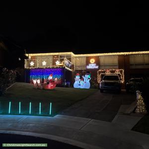 Christmas Light display at 4 Chalgrove Court, Bellerive