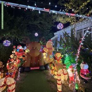 Christmas Light display at 185 Miller Street, O'Connor