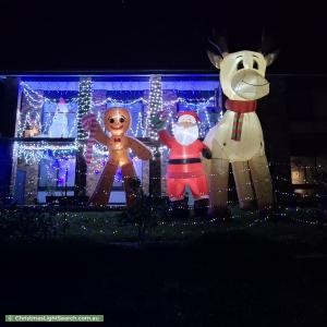 Christmas Light display at 54 Meredith Circuit, Kambah