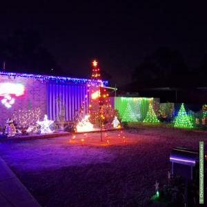 Christmas Light display at 19 Doongara Crescent, Munno Para