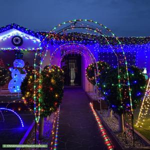 Christmas Light display at 14 George Street, Taylors Hill