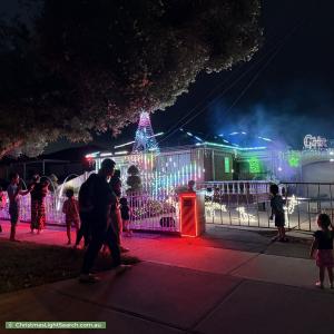Christmas Light display at 108 Gillespie Road, Kings Park