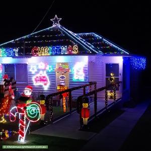 Christmas Light display at 6 Duke Street, Morpeth