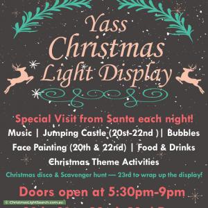 Christmas Light display at 81 Church Street, Yass